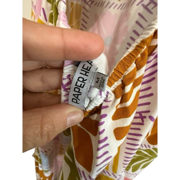 Paper Heart Medium Maxi dress Floral Cut Out Back Anthropologie Resort Midi - Picture 8 of 9